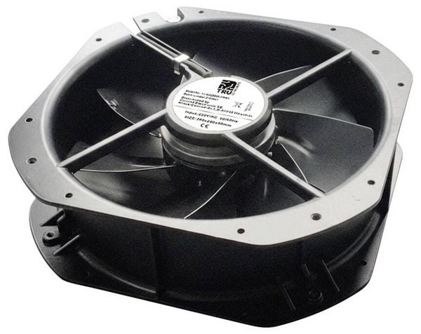 Produktbild: TRU COMPONENTS TC-NA28080-230B1 Axiall&uuml;fter 230 V/AC 2570 m&sup3;/h (L x B x H) 280 x 280 x 80mm