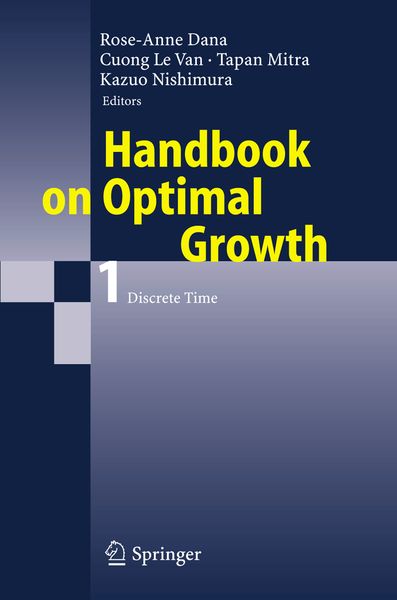 Produktbild: Handbook on Optimal Growth 1