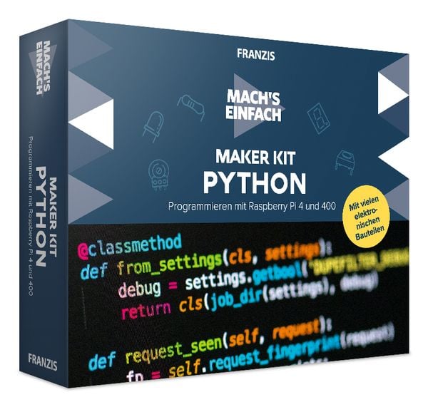 FRANZIS 67183 - Mach's einfach Maker Kit Python