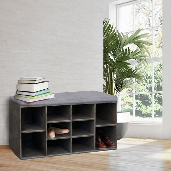 Produktbild: HTI-Living Schuhbank Katja4 L beton Schuhbank Katja4 L beton