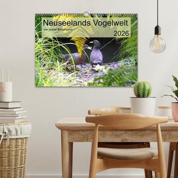 Produktbild: Neuseelands Vogelwelt (Wandkalender 2026 DIN A3 quer), CALVENDO Monatskalender