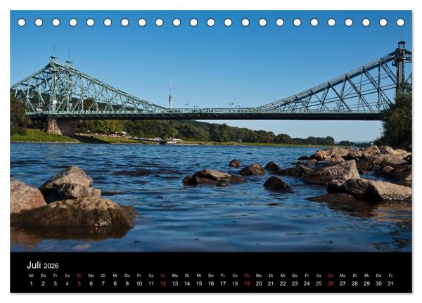 Produktbild: Dresden, das Florenz an der Elbe (Tischkalender 2026 DIN A5 quer), CALVENDO Monatskalender