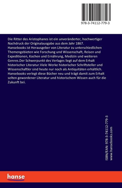 Produktbild: Die Ritter des Aristophanes