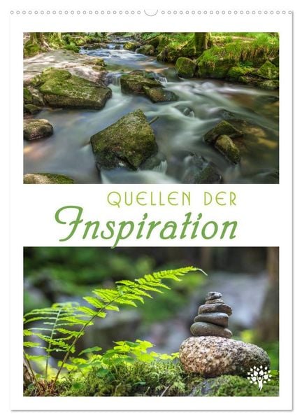 Produktbild: Quellen der Inspiration (Wandkalender 2026 DIN A2 hoch), CALVENDO Monatskalender