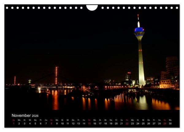 Produktbild: D&uuml;sseldorf 2026 (Wandkalender 2026 DIN A4 quer), CALVENDO Monatskalender