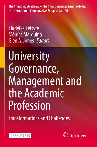 Produktbild: University Governance, Management and the Academic Profession
