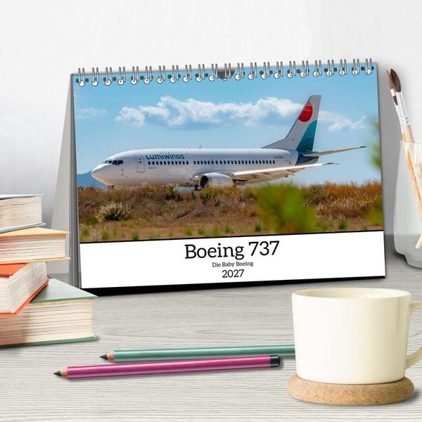 Produktbild: Boeing 737 - Die Baby Boeing (Tischkalender 2027 DIN A5 quer), CALVENDO Monatskalender