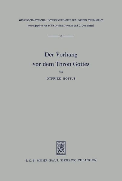 Produktbild: Der Vorhang vor dem Thron Gottes
