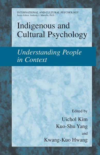 Produktbild: Indigenous and Cultural Psychology