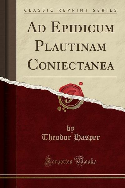 Produktbild: Lat-Ad Epidicum Plautinam Coni