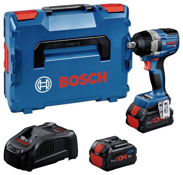Produktbild: Bosch Professional GDS 18V-750 C 06019L9002 Akku-Drehschlagschrauber 750 Nm 18 V Anzahl mitgelieferte Akkus 2 8.0 Ah