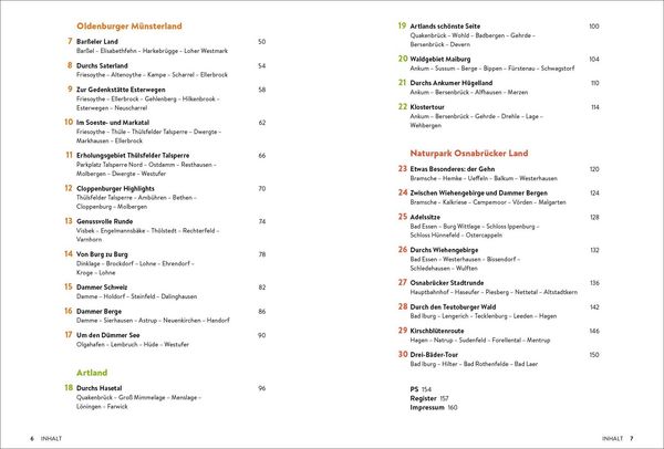 Produktbild: Das Oldenburger und Osnabr&uuml;cker Land erfahren 30 Radtouren durch malerische Landschaften, zu reizvollen St&auml;dten und kulturellen Highlights