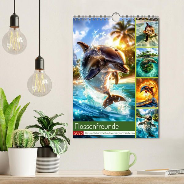 Produktbild: Flossenfreunde (Wandkalender 2026 DIN A4 hoch), CALVENDO Monatskalender