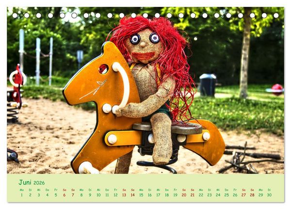 Produktbild: Mein Name ist Jute, wir sind auf dem Spielplatz (Tischkalender 2026 DIN A5 quer), CALVENDO Monatskalender