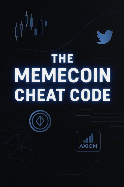 Produktbild: The Memecoin Cheat Code: A Step-by-Step Degen Playbook to Catching Early Memecoins, Avoiding Rugs, and Growing Your Portfolio on Solana