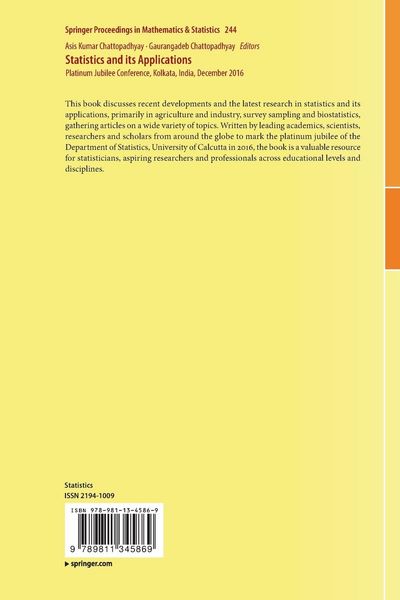 Produktbild: Statistics and its Applications
