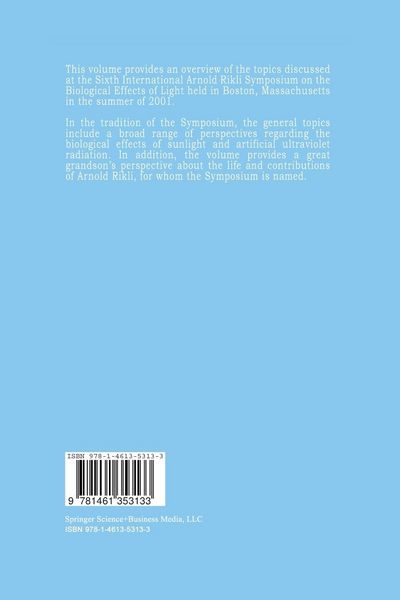 Produktbild: Biologic Effects of Light 2001