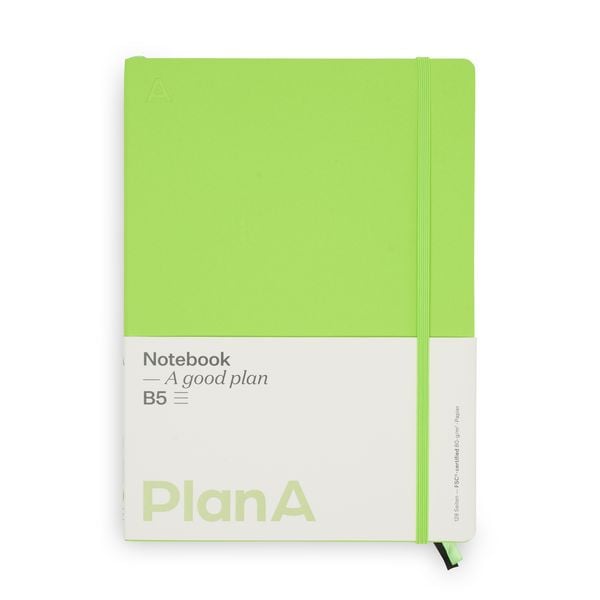 Notizbuch B5 Softcover Kiwi Green lined, 128 Seiten