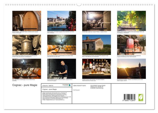 Produktbild: Cognac - pure Magie (hochwertiger Premium Wandkalender 2026 DIN A2 quer), Kunstdruck in Hochglanz