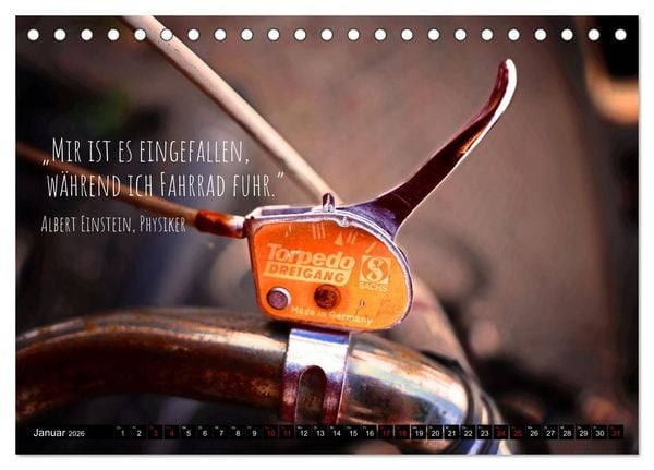 Produktbild: Velo Kunst (Tischkalender 2026 DIN A5 quer), CALVENDO Monatskalender