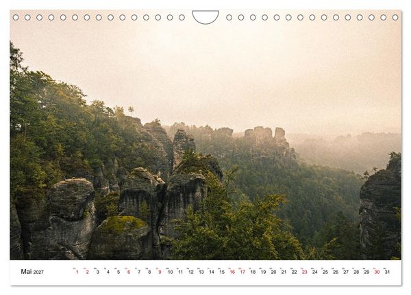 Produktbild: S&auml;chsische Schweiz - Das Elbsandsteingebirge (Wandkalender 2027 DIN A4 quer), CALVENDO Monatskalender