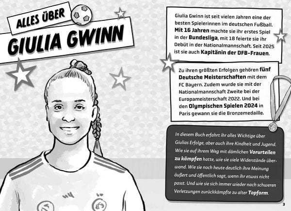 Produktbild: Meine Fu&szlig;ballheldin Giulia Gwinn &ndash; Ihre Geschichte, ihre Spiele, ihre Rekorde