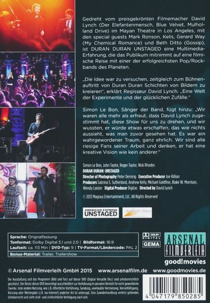 Produktbild: Duran Duran - Unstaged