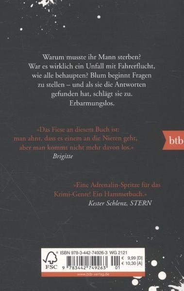 Totenfrau Von Bernhard Aichner Buch 978 3 442 74926 3