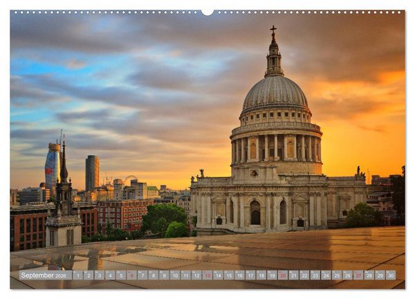 Produktbild: London Sehensw&uuml;rdigkeiten (Wandkalender 2026 DIN A2 quer), CALVENDO Monatskalender