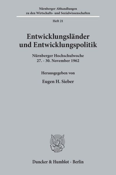 Produktbild: Entwicklungsl&auml;nder und Entwicklungspolitik.