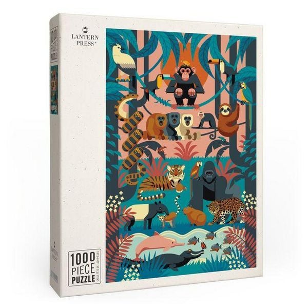 Jungle - Textured Geometric - 1000 Piece Puzzle