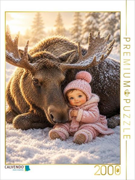 CALVENDO Puzzle Der sanfte Wächter | 2000 Teile Lege-Größe 90 × 67 cm Foto-Puzzle für glückliche Stunden