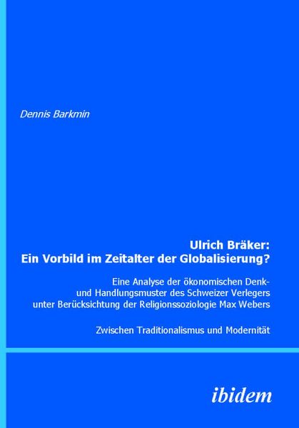 Produktbild: Ulrich Br&auml;ker: Ein Vorbild im Zeitalter der Globalisierung?