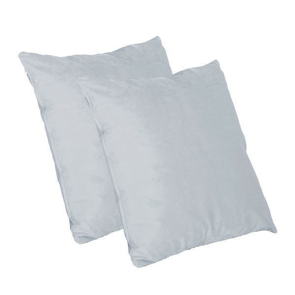 Produktbild: HTI-Living Kissen Nathalie Unifarben Zartblau 2er-Set Kissen Nathalie Unifarben Zartblau 2er-Set