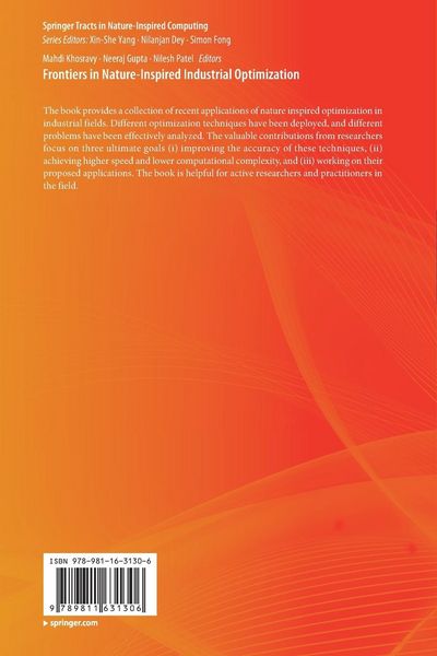 Produktbild: Frontiers in Nature-Inspired Industrial Optimization