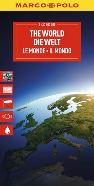 Produktbild: MARCO POLO Reisekarte Die Welt 1:30 Mio.