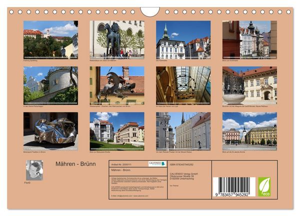 Produktbild: M&auml;hren - Br&uuml;nn (Wandkalender 2026 DIN A4 quer), CALVENDO Monatskalender
