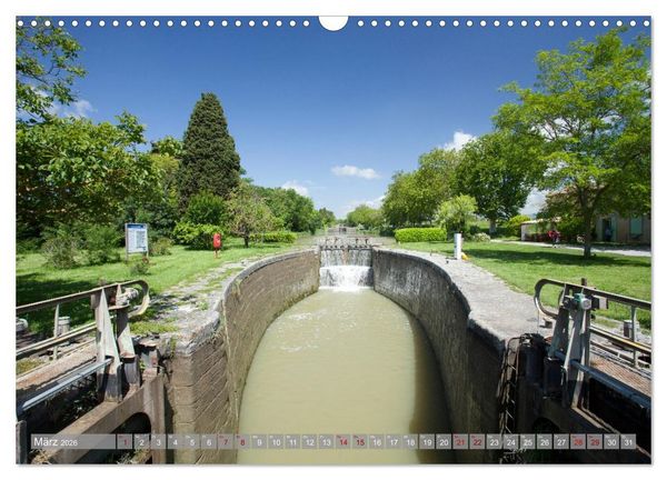 Produktbild: Hausbooturlaub Frankreich - Canal du Midi (Wandkalender 2026 DIN A3 quer), CALVENDO Monatskalender