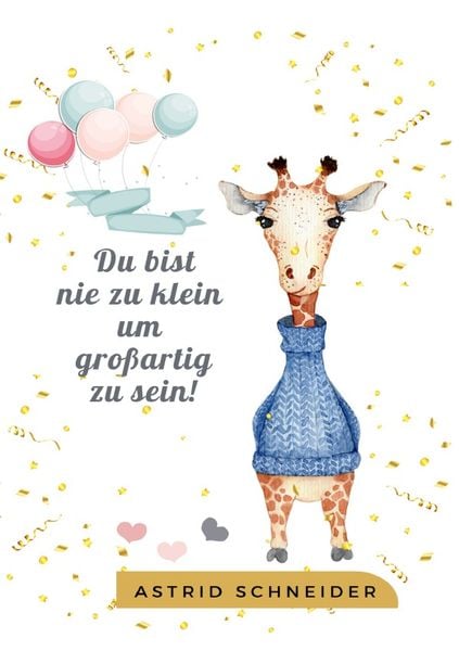Produktbild: Notizbuch - Du bist nie zu klein um gro&szlig;artig zu sein