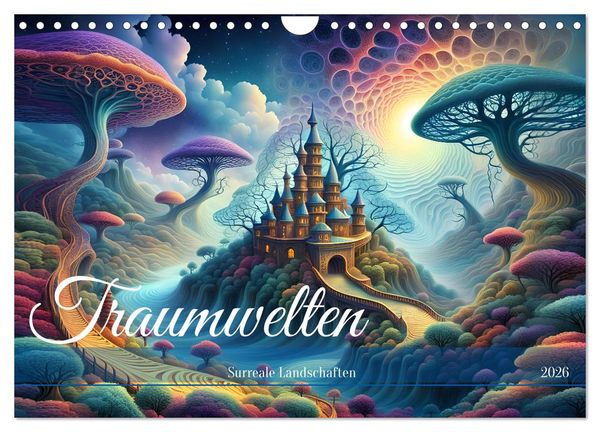 Produktbild: Traumwelten Surreale Landschaften (Wandkalender 2026 DIN A4 quer), CALVENDO Monatskalender