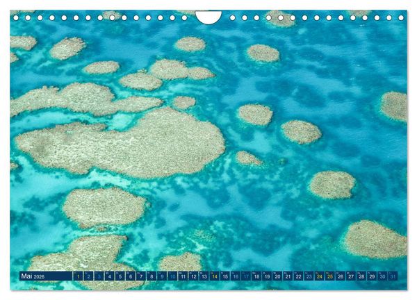 Produktbild: Great Barrier Reef und die Whitsundays (Wandkalender 2026 DIN A4 quer), CALVENDO Monatskalender