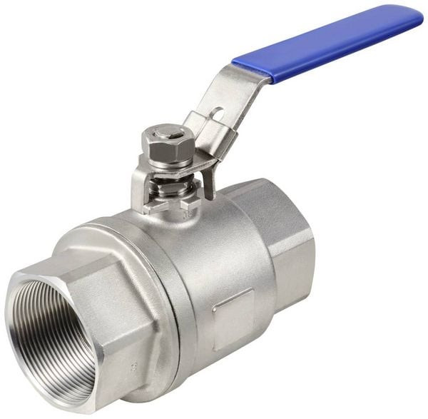 Produktbild: TRU COMPONENTS TC-2PC-DN50-316 TC-12770368 Standard-Kugelhahn Innengewinde: G2" 64 bar (max) 1 St.
