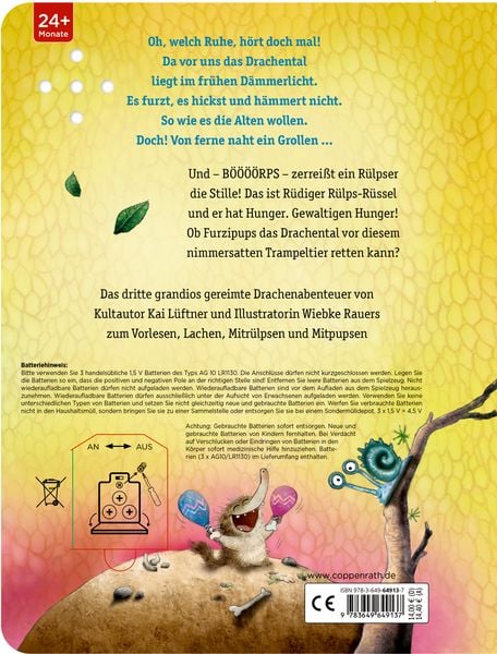 Produktbild: Furzipups und R&uuml;diger R&uuml;lps-R&uuml;ssel (Pappbilderbuch)