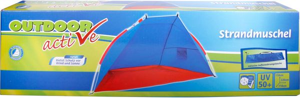 Produktbild: Outdoor active Strandmuschel 220x110x110 cm, inklusive Tasche
