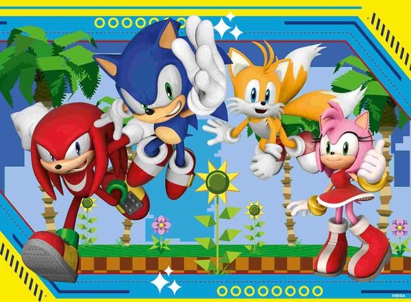 Produktbild: Kinderpuzzle 100 XXL Teile - Sonic the Hedgehog - Nichts kann Sonic aufhalten