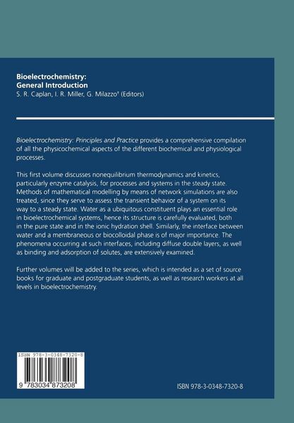Produktbild: Bioelectrochemistry: General Introduction