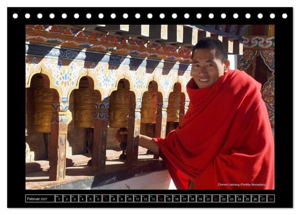 Produktbild: Bhutan Druk Yul 2027 (Tischkalender 2027 DIN A5 quer), CALVENDO Monatskalender
