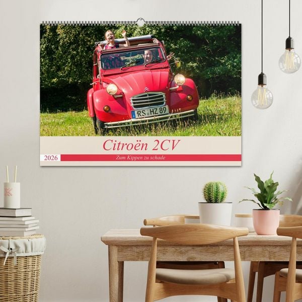 Produktbild: Citro&euml;n 2 CV - Zum Kippen zu schade (Wandkalender 2026 DIN A2 quer), CALVENDO Monatskalender