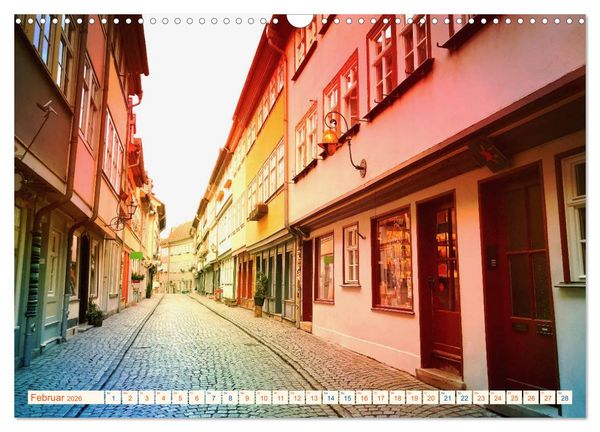 Produktbild: ERFURT obercool (Wandkalender 2026 DIN A3 quer), CALVENDO Monatskalender