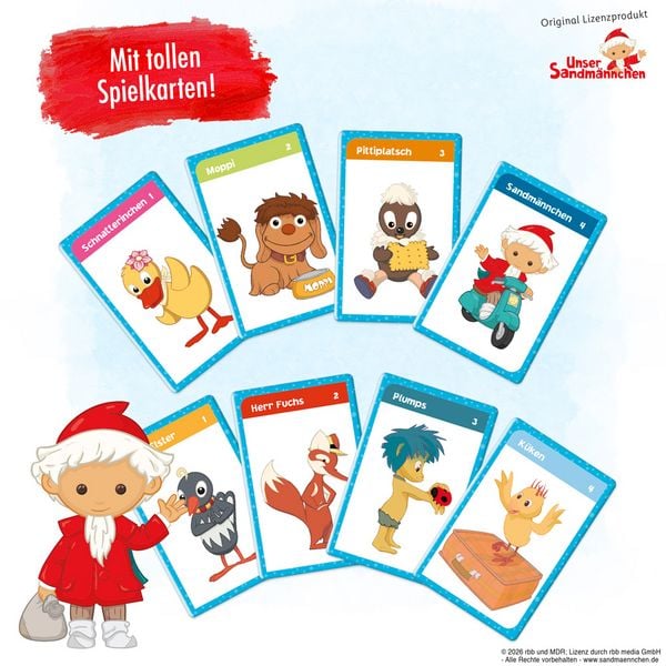 Produktbild: Tr&ouml;tsch Unser Sandm&auml;nnchen Quartettspiel Quartett Spiel
